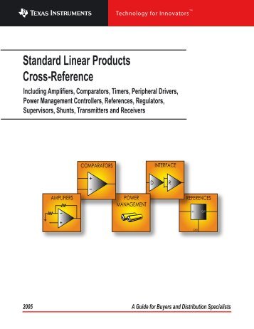 Standard Linear Products Cross-Reference - Texas Instruments