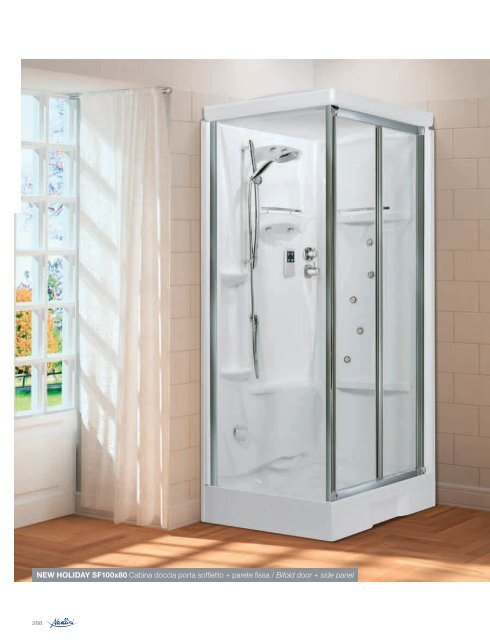 NEW HOLIDAY SF100x80 Cabina doccia porta soffietto + ... - Novellini