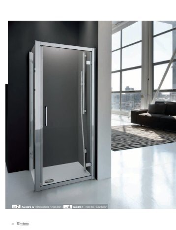 ref. 7 Kuadra G Porte pivotante / Pivot door + ref. 8 ... - Novellini