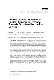 An instructional model for a radical conceptual change towards ...