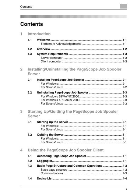 PageScope Job Spooler Ver.1.0 - konica minolta canada