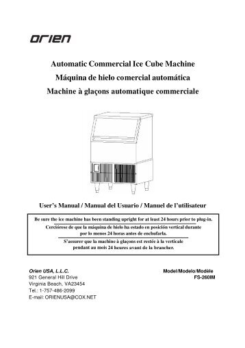 Automatic Commercial Ice Cube Machine Máquina de ... - Air & Water