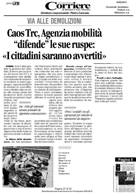 Rassegna stampa - Comune di Rimini