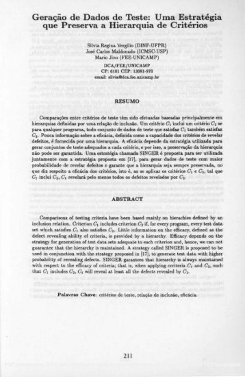 Uma Estratégia que Preserva a Hierarquia de Critérios