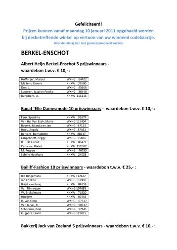 waardebon twv € 10 - Allesvan.nl