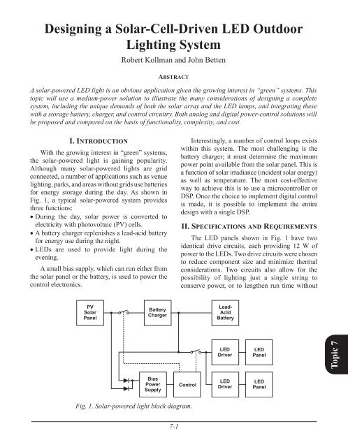 Driven LED Outdoor Lighting System Circuit Diagram