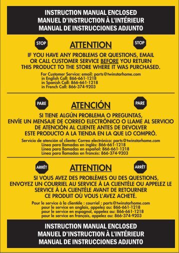 ATTENTION ATENCIÓN ATTENTION - Air & Water