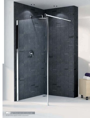 ref. 1 Go 1 Shower screen (with or without seat) - Novellini