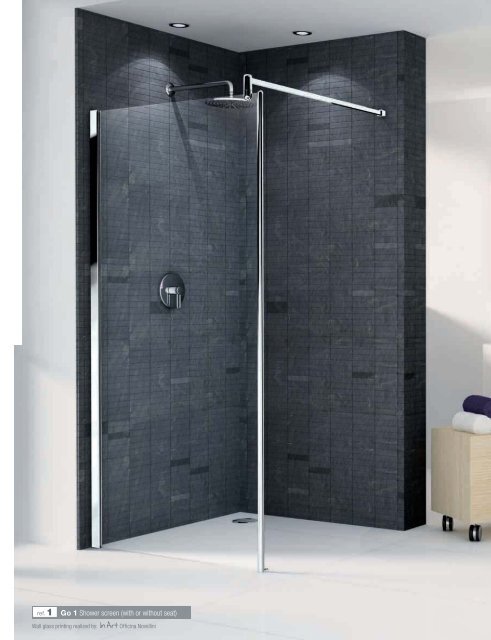 ref. 1 Go 1 Shower screen (with or without seat) - Novellini