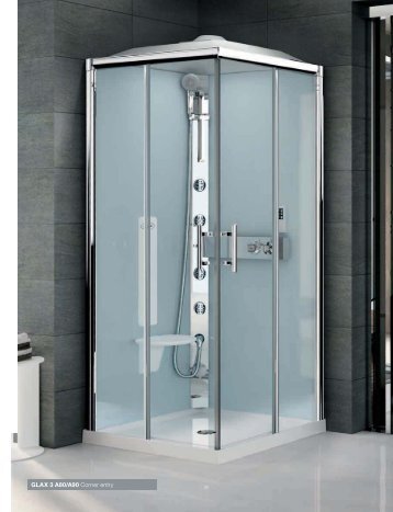 GLAX 3 A80/A90 Corner entry - Novellini