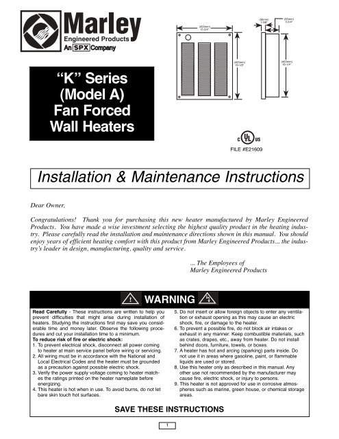 Installation & Maintenance Instructions - Amazon S3