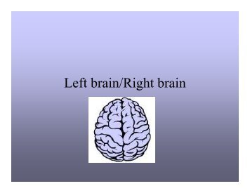 right/left brain ppt.