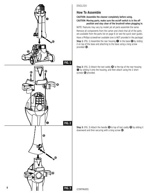 Upright Vacuum Cleaner Owner's Guide 4750 Series ... - Air & Water