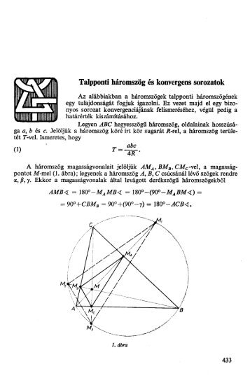 Talpponti háromszög és konvergens sorozatok - GEOM