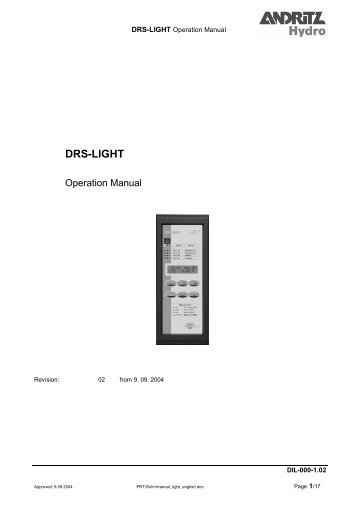 DRS-LIGHT - Andritz