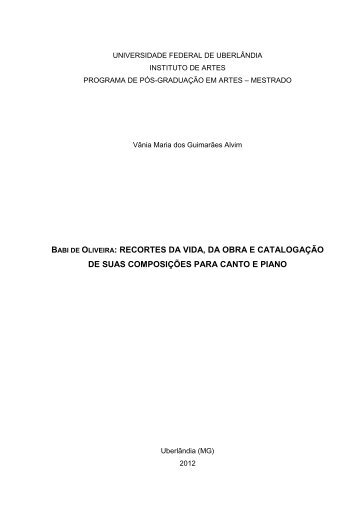 Modelo provisório da dissertação - Centro de Referência Virtual do ...