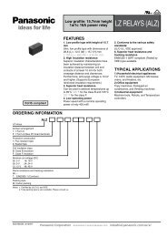 LZ RELAYS (ALZ) - Panasonic Electric Works Corporation of America