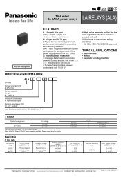 LA RELAYS (ALA) - Panasonic Electric Works Corporation of America