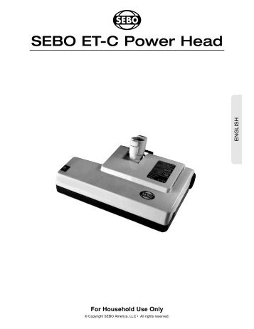 SEBO ET-C Power Head - SEBO Vacuums