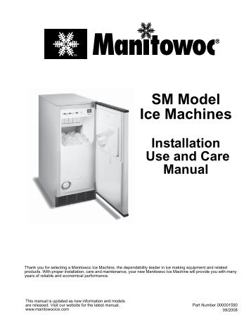 SM Ice Machines IUC.book - Air & Water