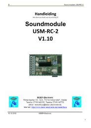 Soundmodule USM-RC-2 V1.10 - BEIER-Electronic