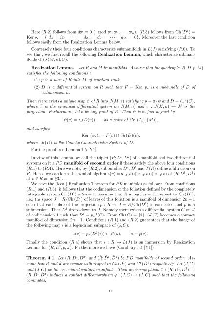 Contact Geometry of second order I - Dept. Math, Hokkaido Univ ...