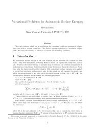 Variational Problems for Anisotropic Surface Energies