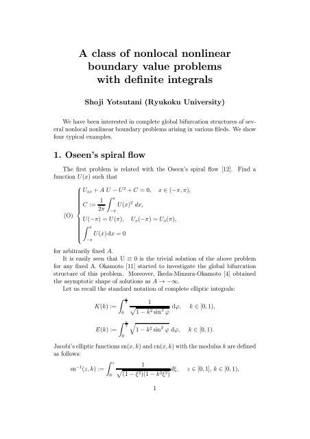 A class of nonlocal nonlinear boundary value problems with definite ...