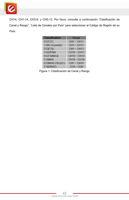 ENLWI-N3 Manual de Usuario - Encore Electronics