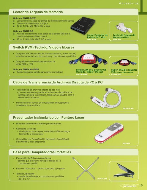 Redes Multimedia Accesorios - Encore Electronics