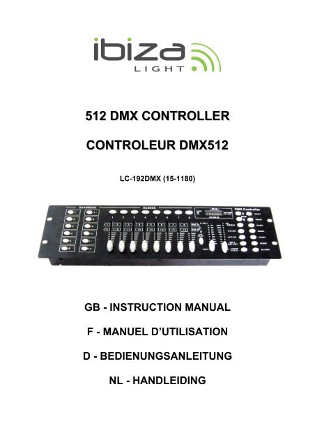 512 DMX CONTROLLER CONTROLEUR DMX512