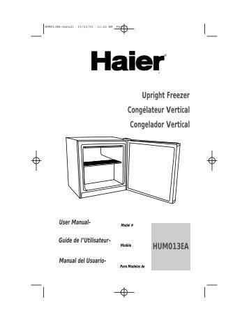 HUM013EA Upright Freezer Congélateur Vertical ... - Home Depot