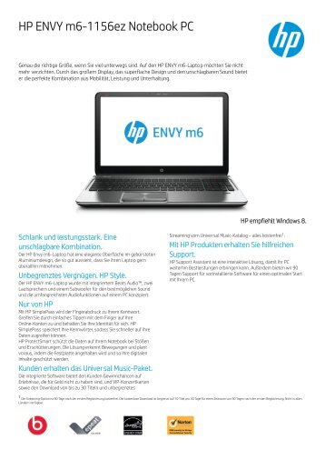 PSG Consumer 3C12 HP Notebook Datasheet - Net