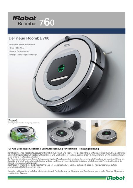 Fastfacts iRobot Roomba 760 - Net
