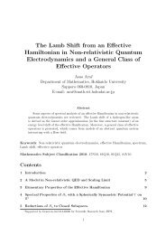 The Lamb Shift from an Effective Hamiltonian in Non-relativistic ...