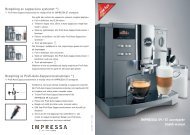 IMPRESSA S9 / S7 avantgarde Snabb manual Rengöring av ... - Jura