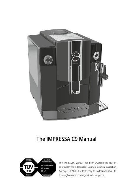 The IMPRESSA C9 Manual - Kaffemaskinen