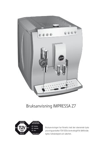 Z7 manual - Kaffemaskinen