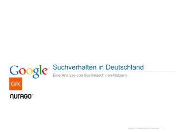 Suchverhalten in Deutschland - Google Full Value of Search