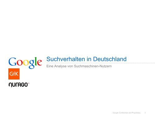 Suchverhalten in Deutschland - Google Full Value of Search