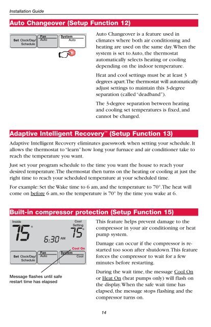 TH6220D-Programmable Thermostat Installation Guide - Air & Water