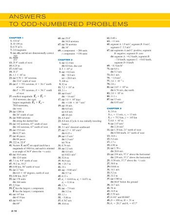 ANSWERS TO ODD-NUMBERED PROBLEMS