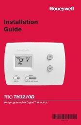 PROTH3210D Non-Programmable Digital Thermostat - Honeywell ...