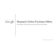 (Research Online, Purchase Offline). - Google Full Value of Search