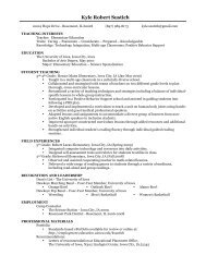 Resume - Employment - University of Iowa