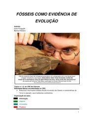 FÓSSEIS COMO EVIDÊNCIA DE EVOLUÇÃO