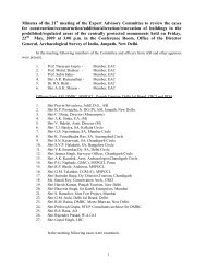 Minutes of the 21st meeting - Archaeological Survey of India