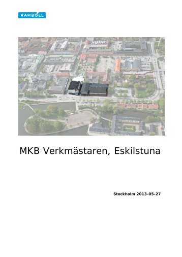 Miljökonsekvensbeskrivning - Eskilstuna kommun