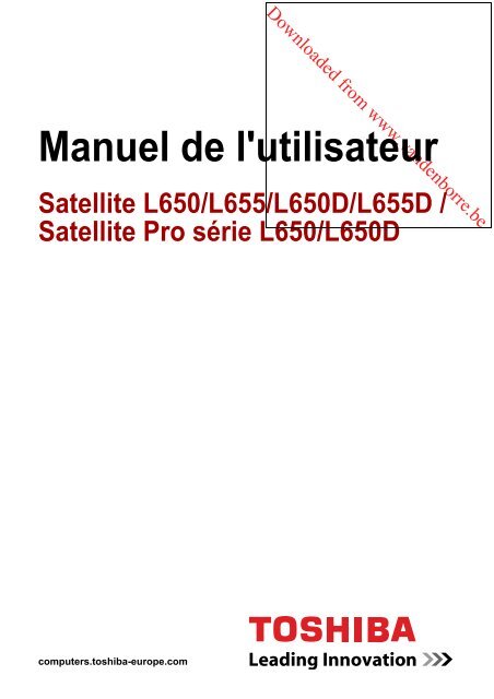 Satellite L650/L655/L650D/L655D / Satellite Pro ... - Vanden Borre