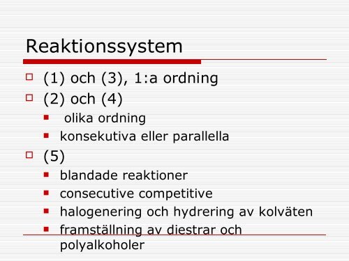 Reaktionssystem